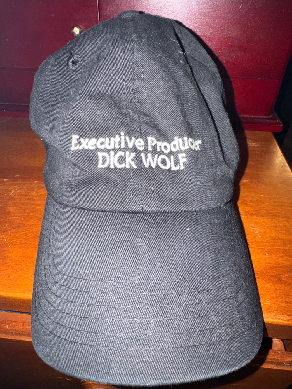 Black "Executive Producer DICK WOLF" Embroidered Baseball Cap